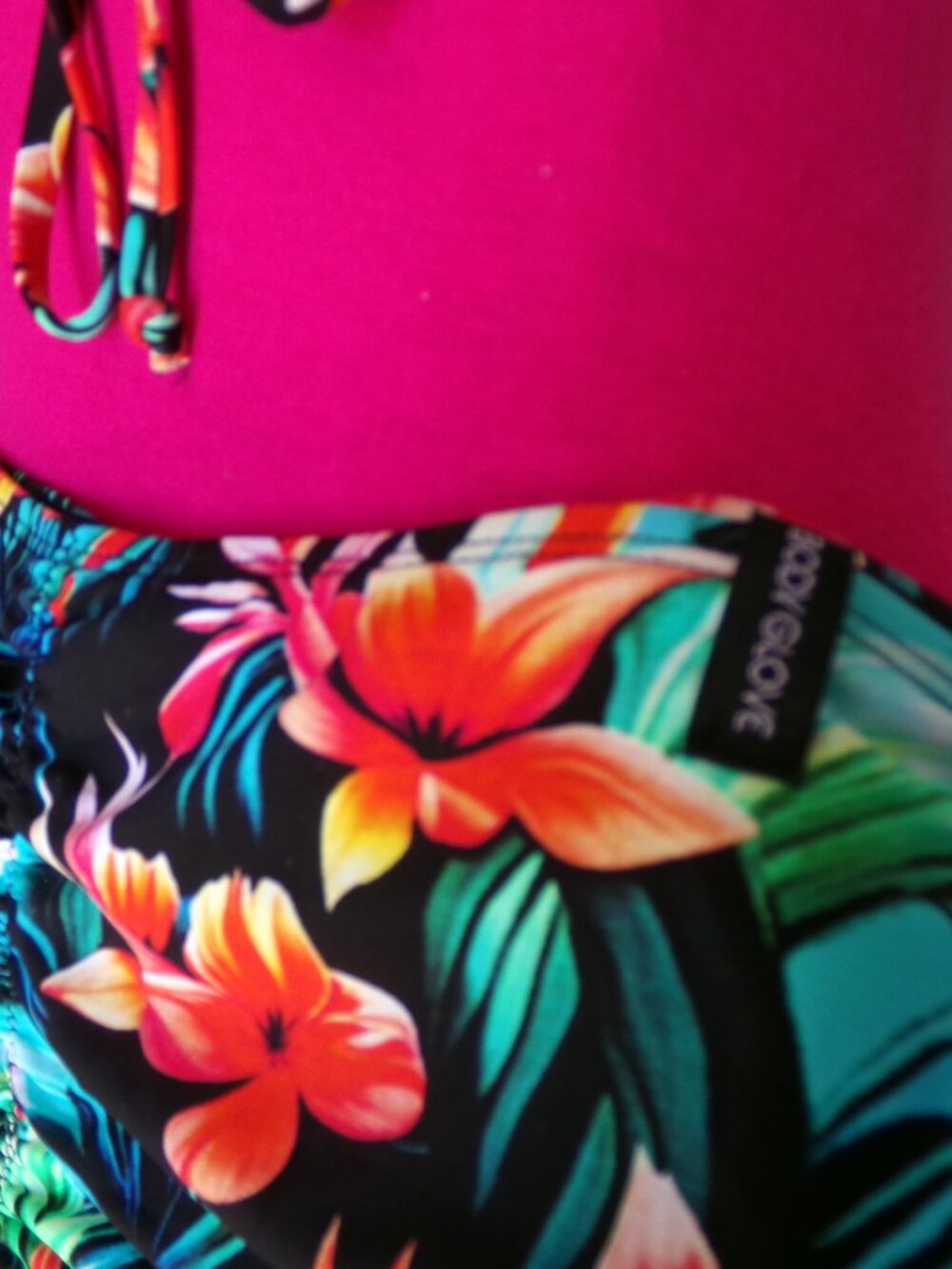 Body Glove Tropical Print Bikini Sz L - Picture 6 of 7